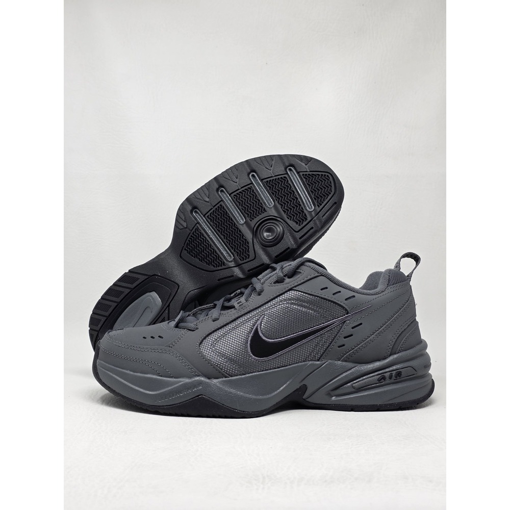 Nike Air Monarch IV Mens Size 9.5 Training Shoes 415445 020 Dark Grey/Black New